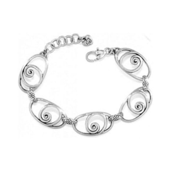 Brighton Jewelry - Brighton retired silver Rock n Scroll link Bracelet
